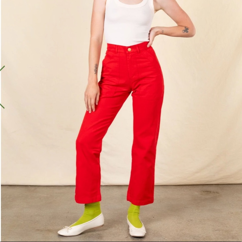 Big Bud Press Work Pants, Mustang Red, XXS